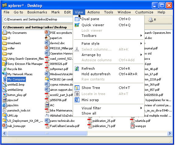 xplorer² version 4.4!, Search and Replace Software Screenshot