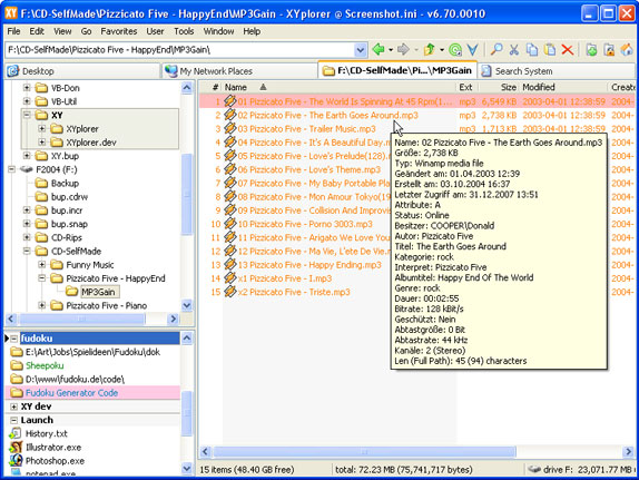 XYplorer, Software Utilities, File Management Software Screenshot