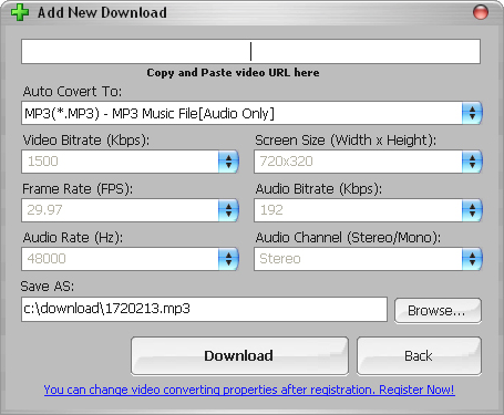 YouTube Music Downloader, YouTube Downloader Software Screenshot