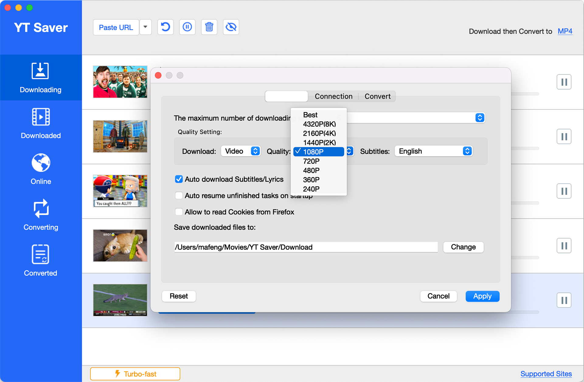 YT Saver, Video Capture Software Screenshot