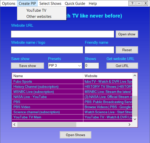 YTV Clone, Video Misc Software Screenshot
