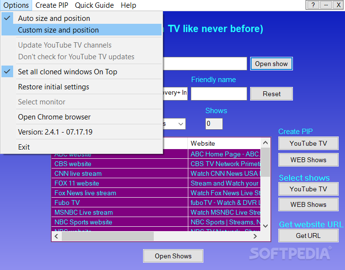 Video Misc Software, YTV Clone Screenshot