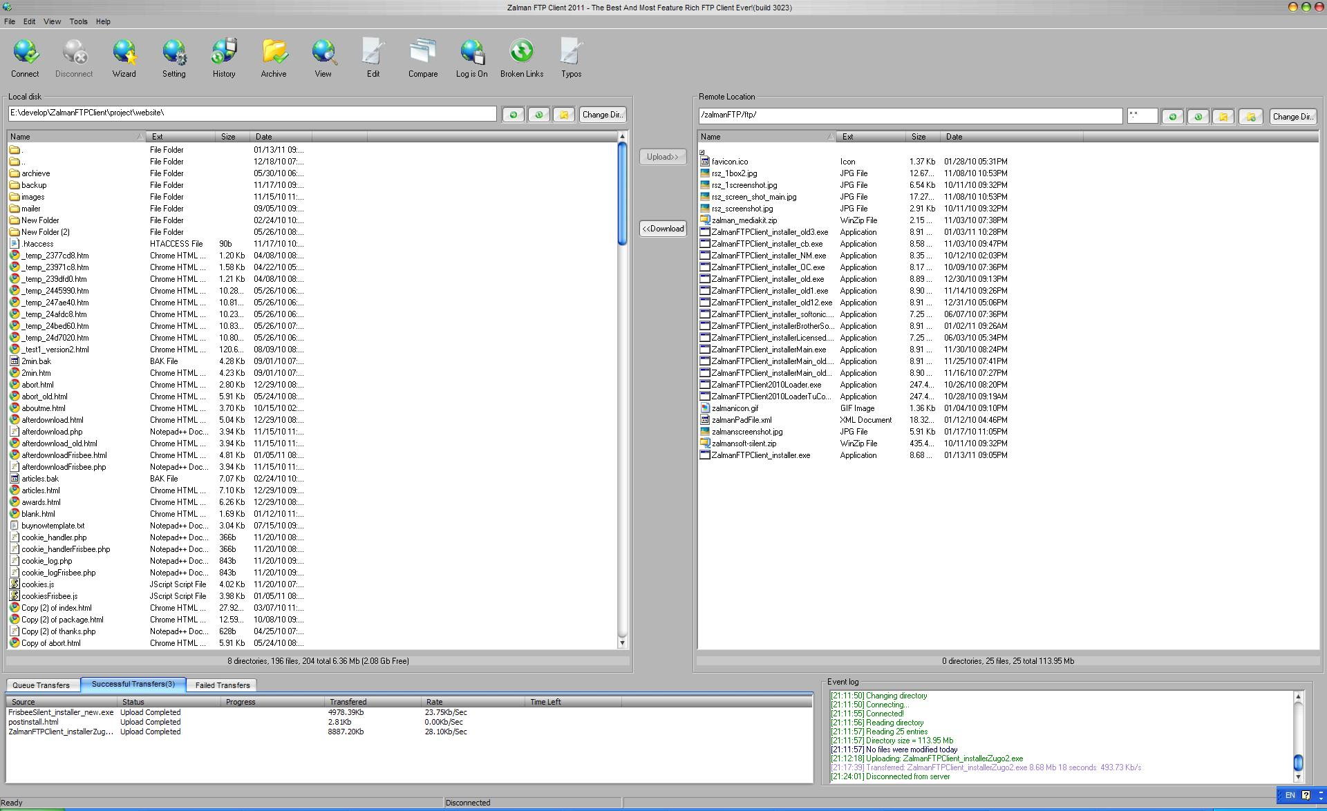 ZalmanSoftware FTP Client 2010 Screenshot