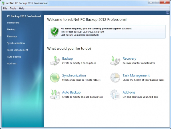 Zebnet safari backup 2012 r2