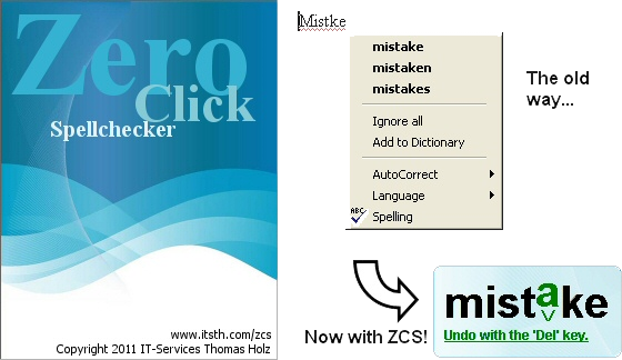 Zero Click Spellchecker Screenshot