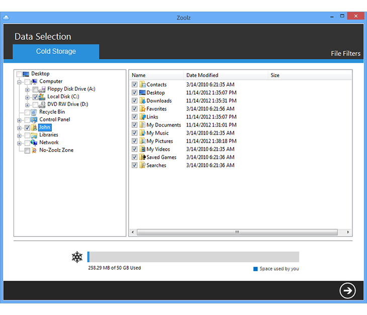Zoolz Cloud Storage - 1TB Lifetime Plan, Security Software Screenshot